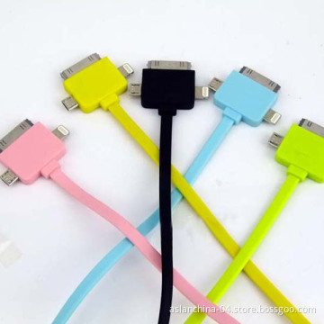 Multi USB Connector Charging Cable for iPhone 5, for Samsung, for iPhone 4 (ACM-022-01)